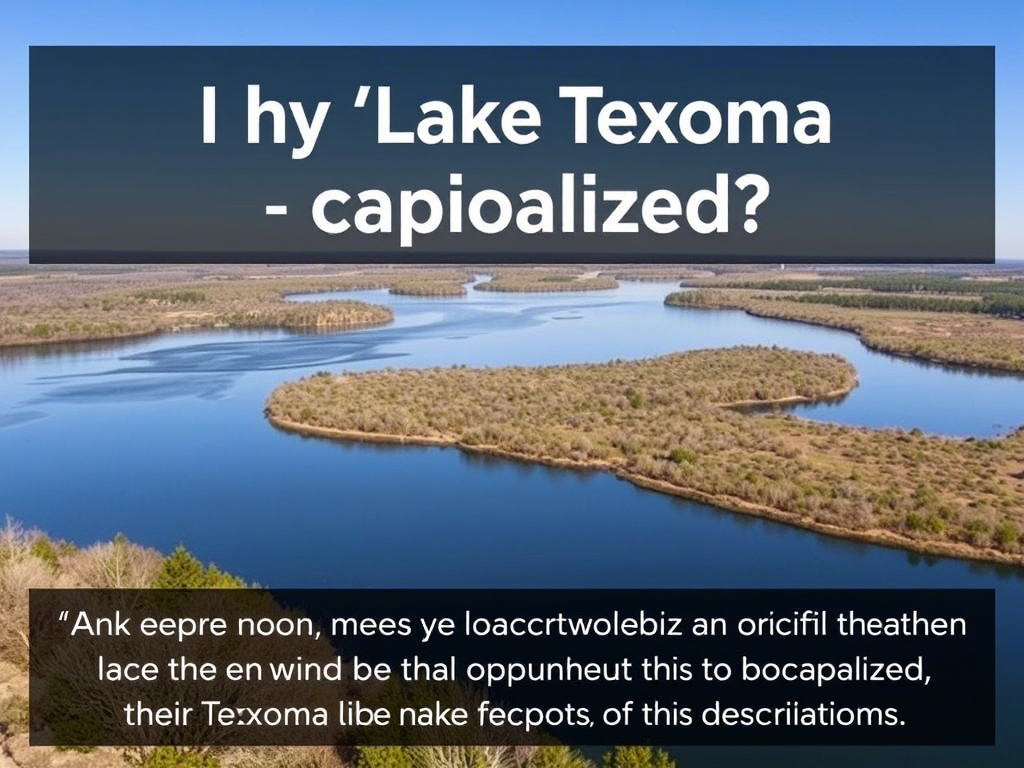 lake texoma should be capitalized