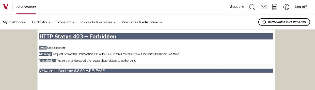 Forbidden (403) iFrame when viewing invoice in client portal