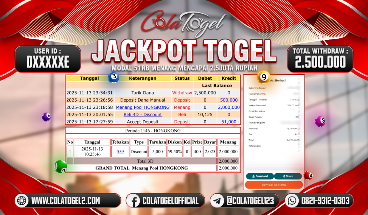 JACKPOT HONGKONG LOTTO!!