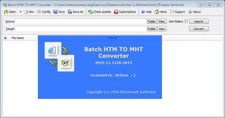 Batch HTML to MHT Converter 2019.11.1128.2812