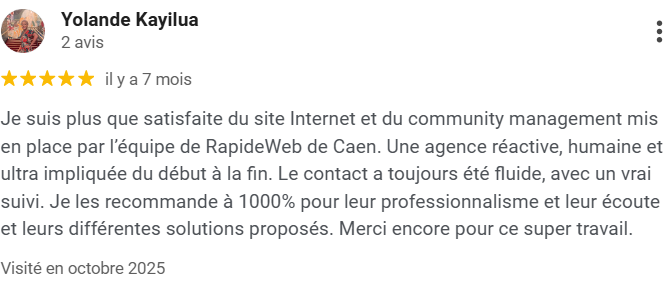 Avis client RapideWeb