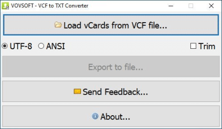 VovSoft VCF to TXT Converter 1.5 Multilingual