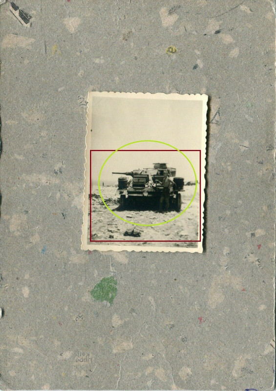 FOTO Panzer TANK Stellung Wüste Tobruk Afrika