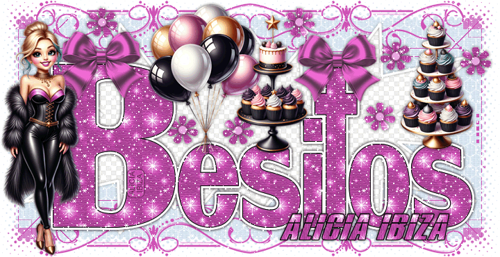 Besos Celebrating New Year aliciaibiza