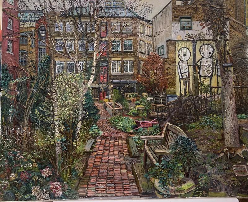 phoenix garden painting Melissa scott miller