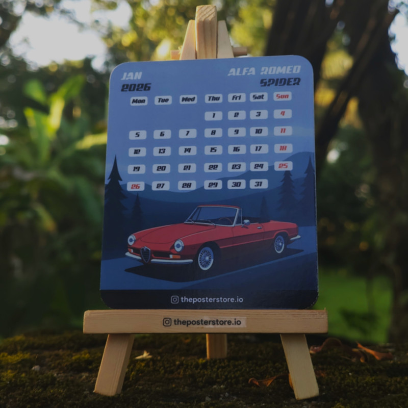 Vintage Car Calendar 2026