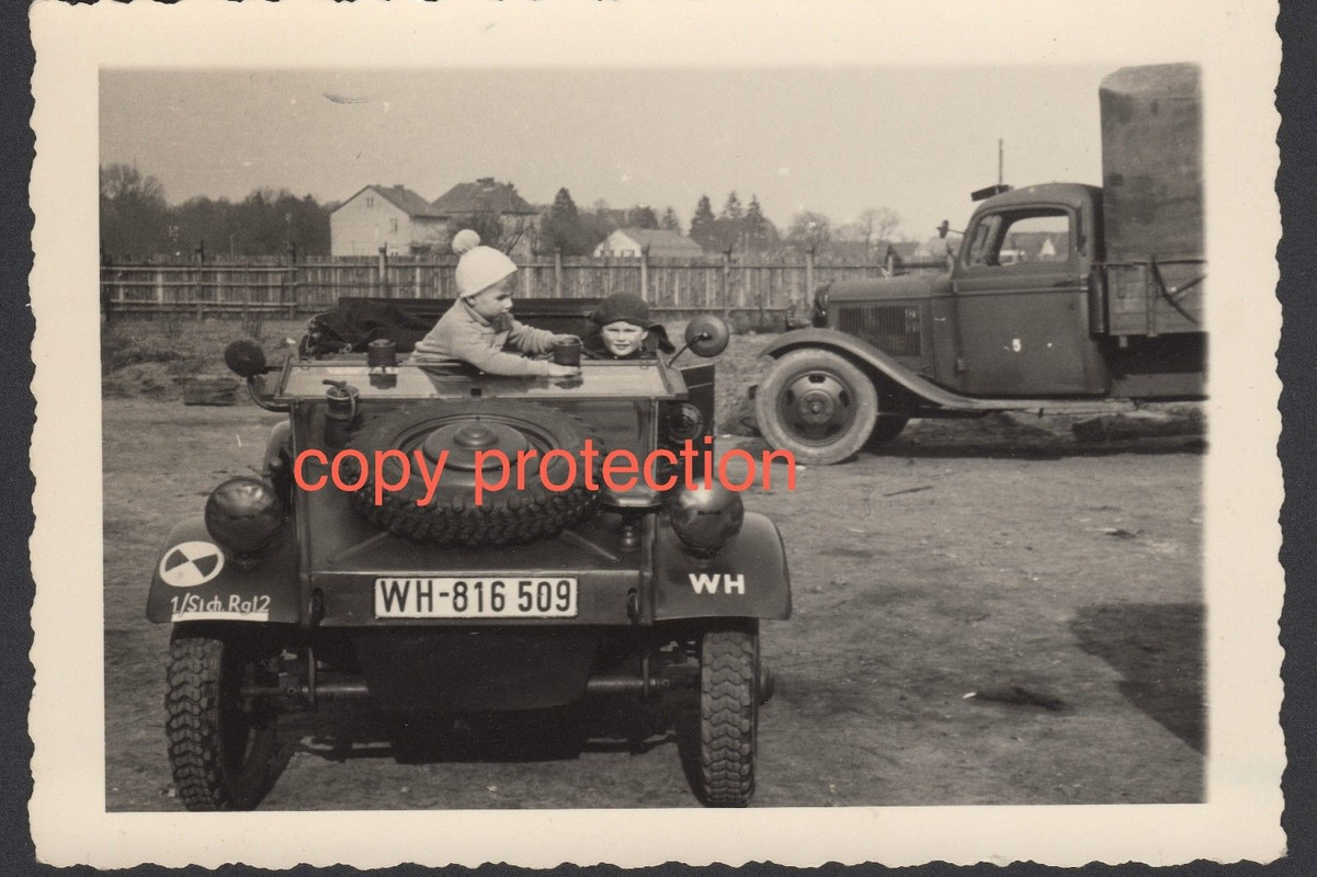 Orig. Foto VW 82 Kübelwagen Sicherungs-Regiment 2