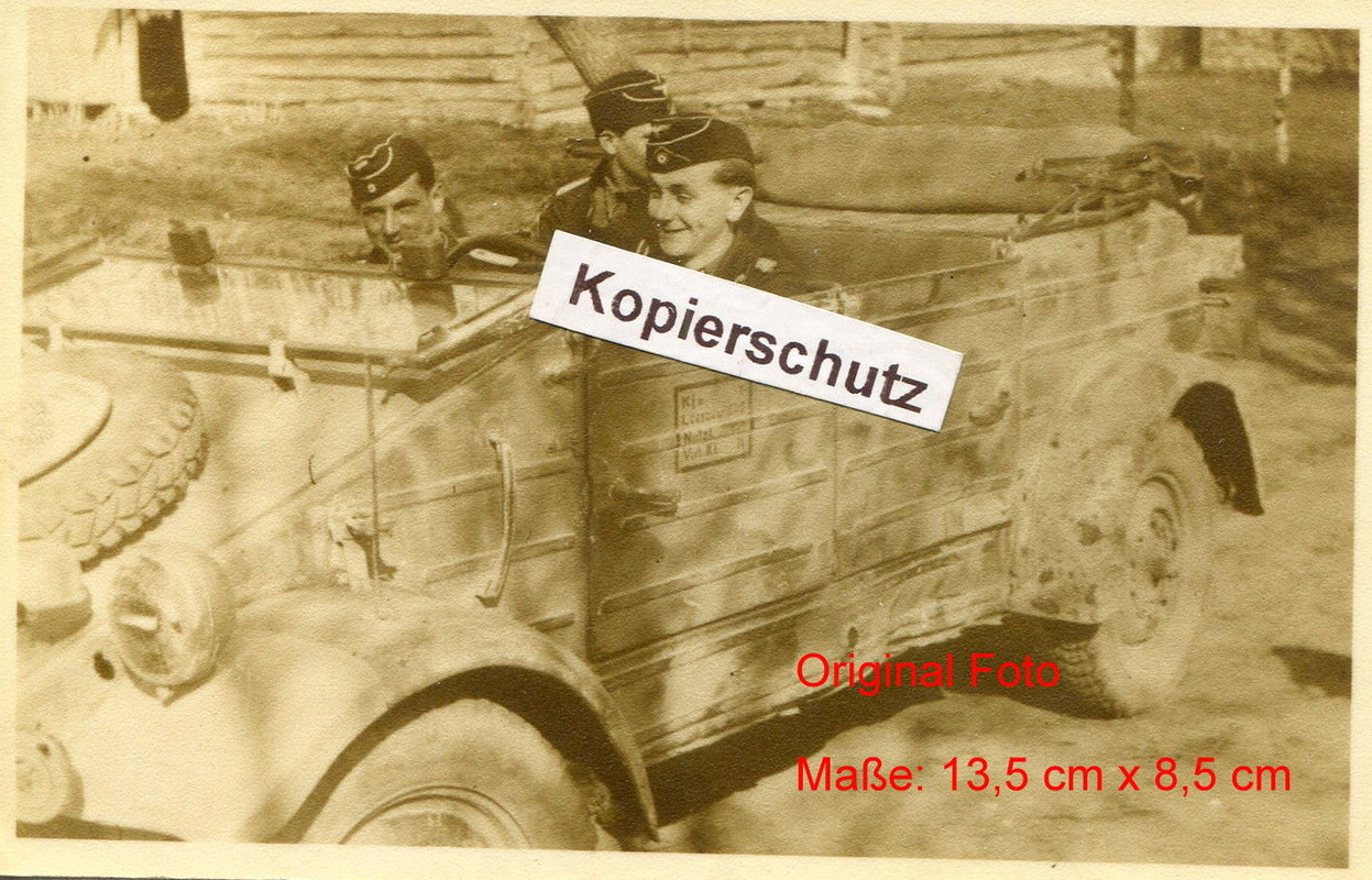 schwere Panzer-Abteilung 502 Tiger , Lt. Carius in Kübelwagen