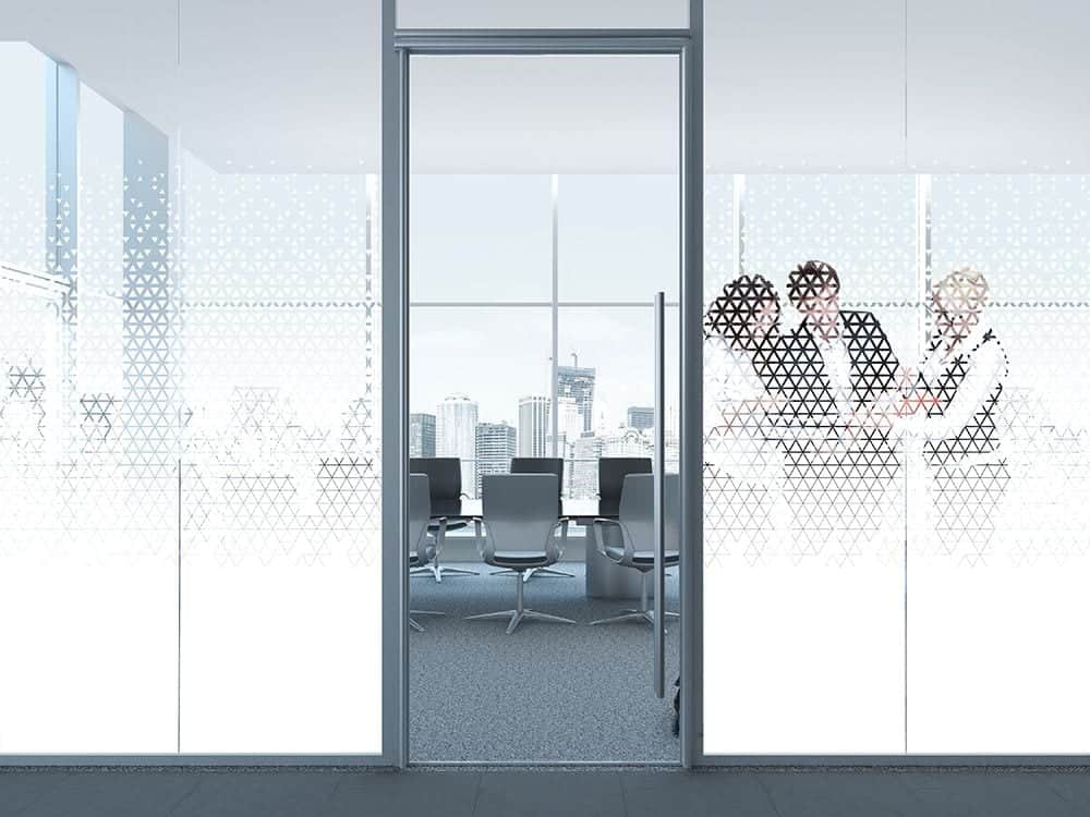 SXJ-0594 Triangle Gradient – Gradient Window Film. SXJ-0594-71 Triangle Gradient A stunning white and frost Triangle Fading Gradient providing semi…