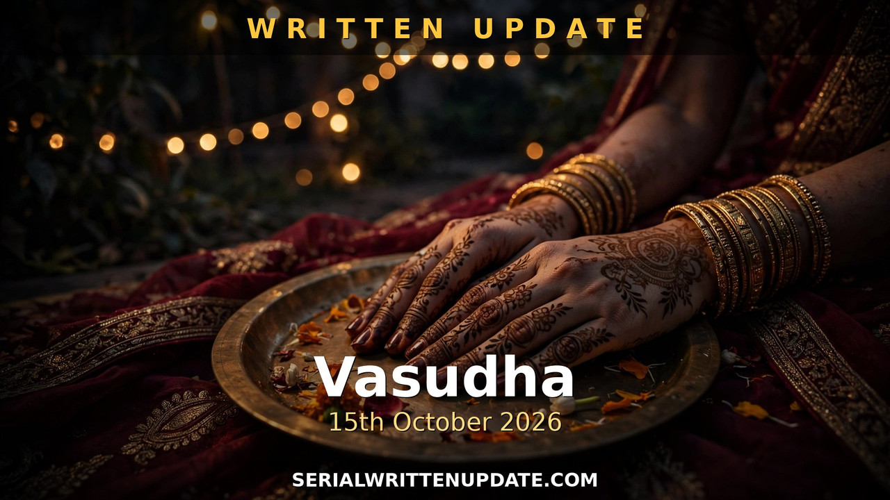 Vasudha 15th October 2026 written update: Usha's chemical mehendi trap backfires at the wedding
