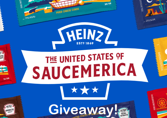 Win Cash and Prizes in the Heinz Saucemerica Instant Win Game & Sweepstakes (Over 1,800 Winners) Win Cash and Prizes in the Heinz Saucemerica Instant Win Game & Sweepstakes (Over 1,800 Winners)