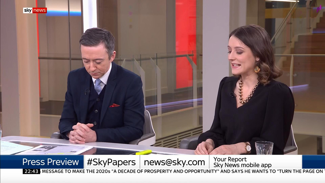 01 January - 22.00.00 - Sky News. All the latest news from Sky N