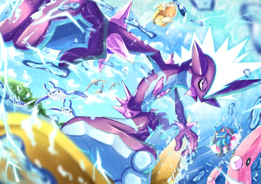 psyduck-luvdisc-riolu-toxtricity-mantine