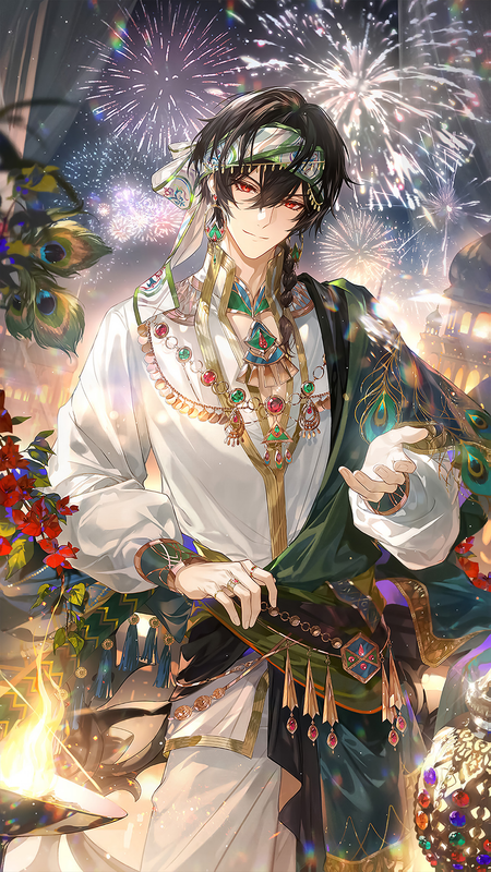 사막의 밤에 울리는 버드나무