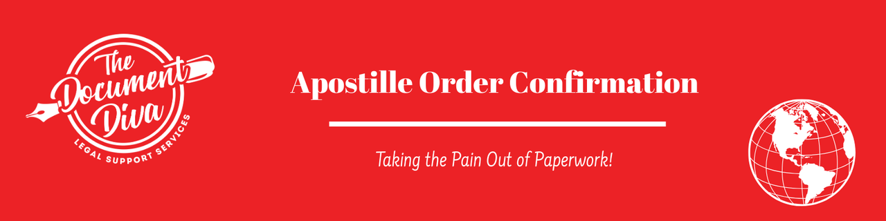 Apostille Order Confirmation