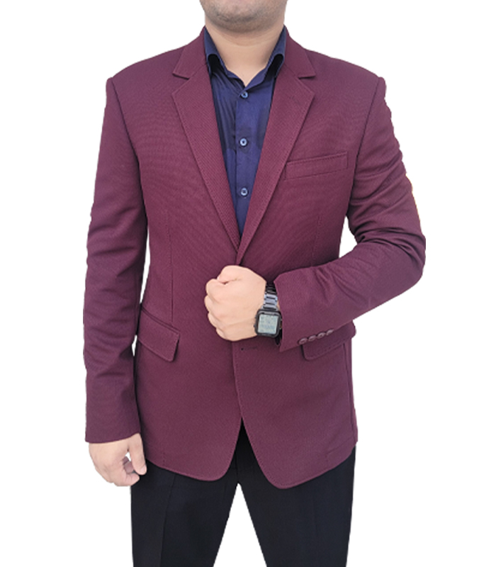 Men’s Formal Blazer Color: (965) DK Chocolet Color