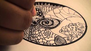 Draw Mandalas Using Patterns - Zentangle Inspired Mindful Drawing Class Draw Mandalas Using Patterns - Zentangle Inspired Mindful Drawing Class
