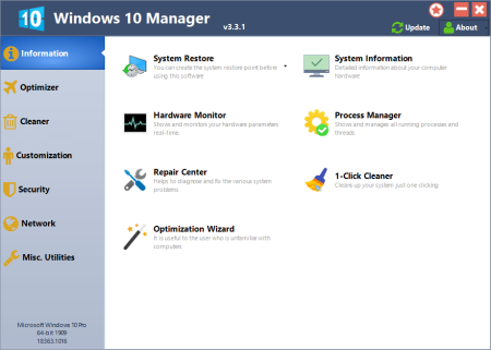 Yamicsoft Windows 10 Manager 3.7.5 Multilingual