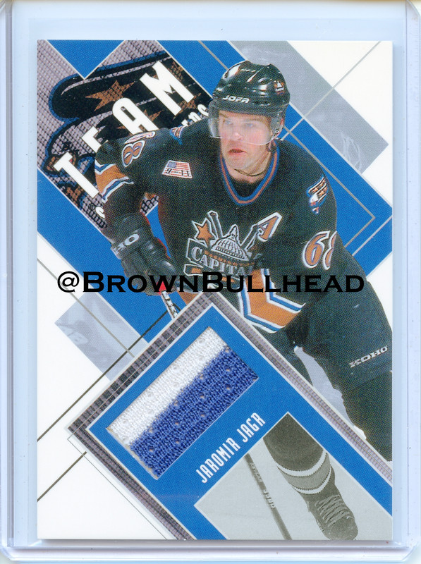 2002 03 BAP First Edition Team Scoring Leaders TSL 20 Jaromir Jagr Washington Capitals 50 sw