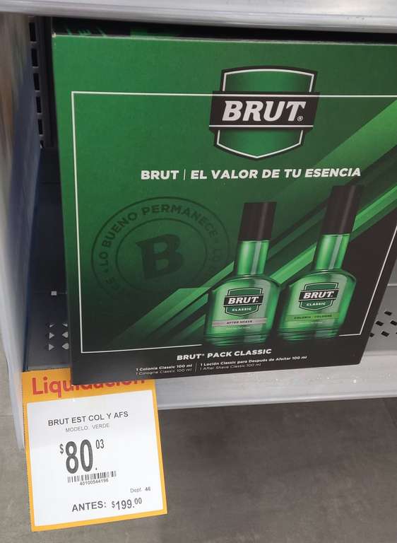 Walmart Pack Classic Brut, 1 colonia + After Shave 
