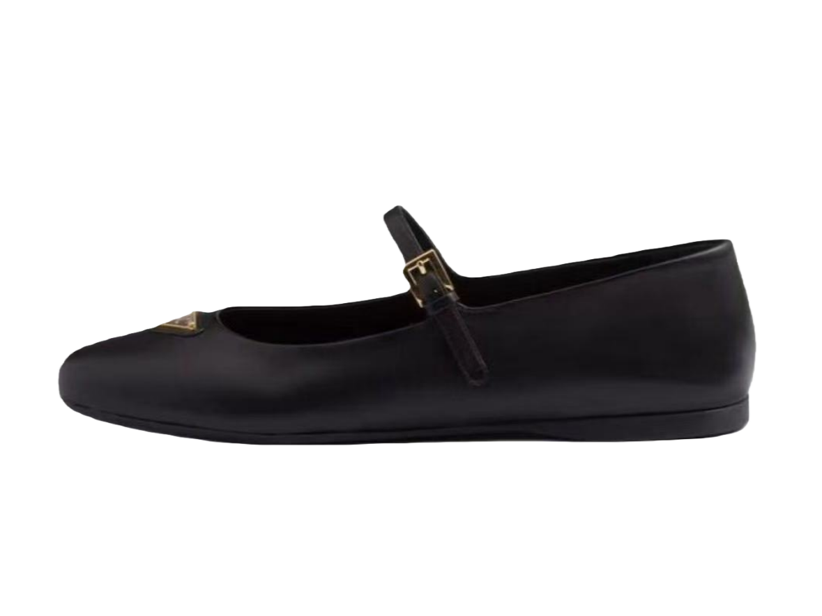 Prada leather ballerina shoes