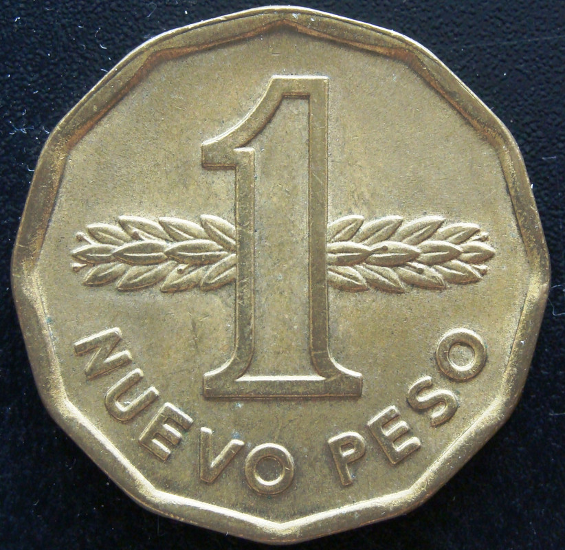 ¡¡No soy redonda!! (1 Nuevo Peso, 1978, Uruguay) URU-1-Peso-Nuevo-1978-rev