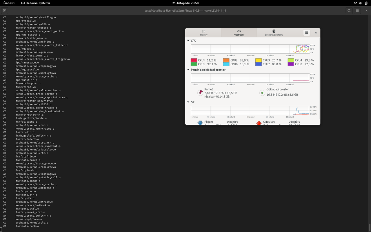 Sestavení linuxového jádra