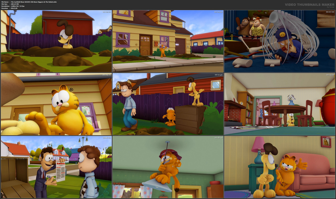 The Garfield Show S01E05-E06 Bone Diggers & The Robot.mkv