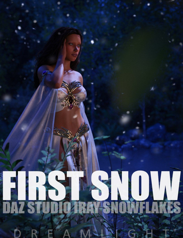 First Snow – Iray Snowflakes