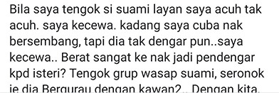 lelaki tak pernah faham wanita