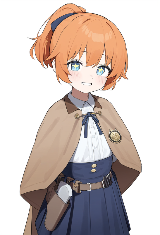 1girl, younger, aged down, blue archive, healthyman, orange hair, short hair, sh s-3573544596