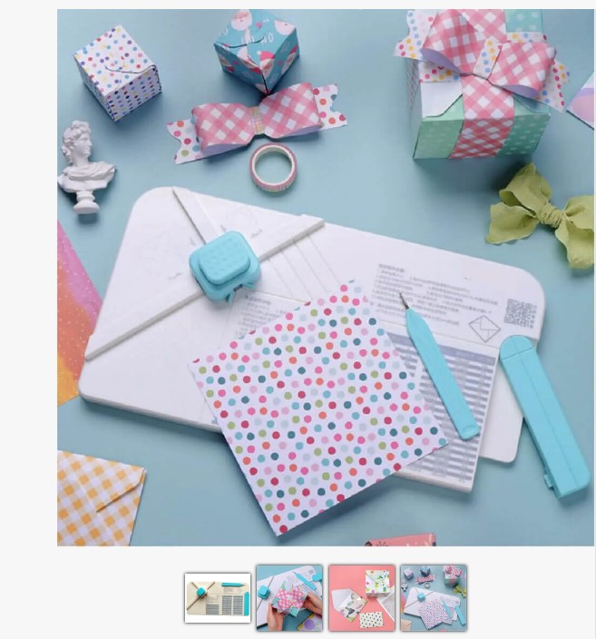 Tabla 2 en 1 para elaborar sobres y cajas manualidades 