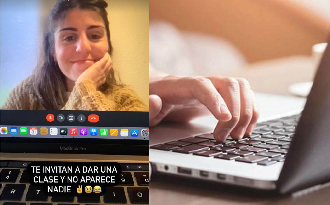 Docente se presenta a dar un curso virtual y nadie llega; así fue su reacción