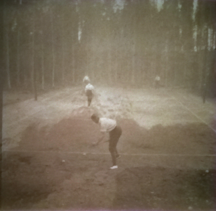 Корт рядом с домом Александр Алексеевич Чагин 1909