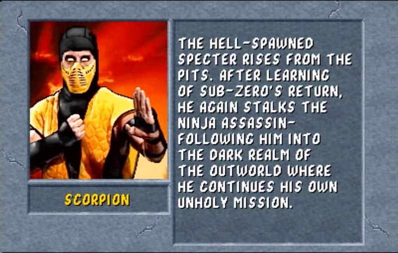 Scorpion (Mortal Kombat II) Minecraft Skin