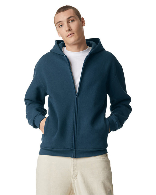 American Apparel ReFlex Fleece Unisex Full Zip Hoodie - RF497 - Picture 6 of 6
