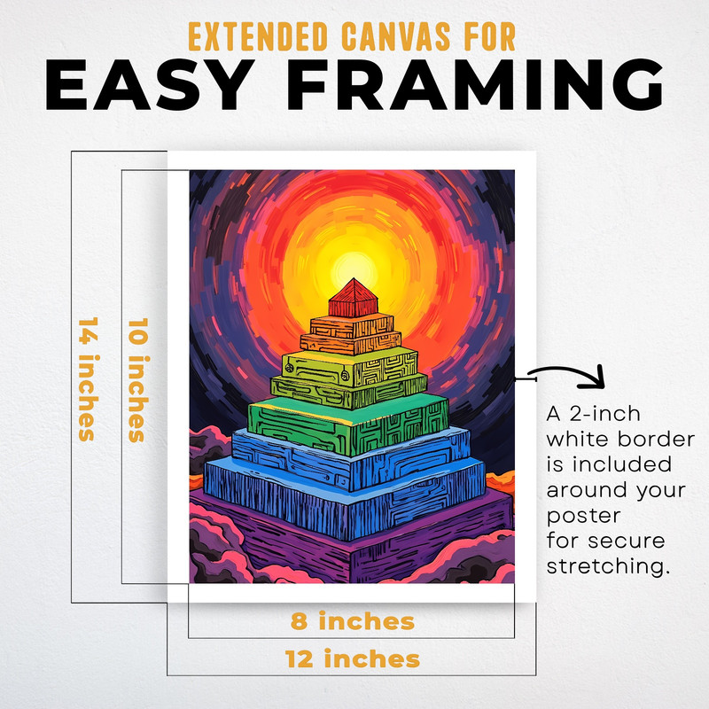 (IP007887C) Rainbow Pyramid V5