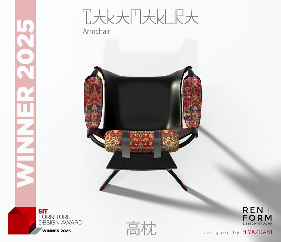 TAKAMAKURA Armchair — Furniture Design by RenForm Stockholm Design Studio, image 4