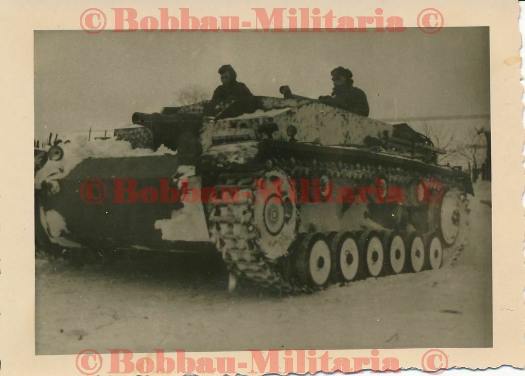 Russland Pz.Jg.Abt.156 Sturmgeschütz STUG III weiße Winter-Tarnu