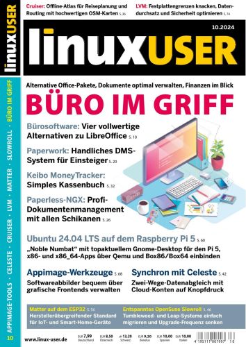 Cover: Linux User Magazin Oktober No 10 2024