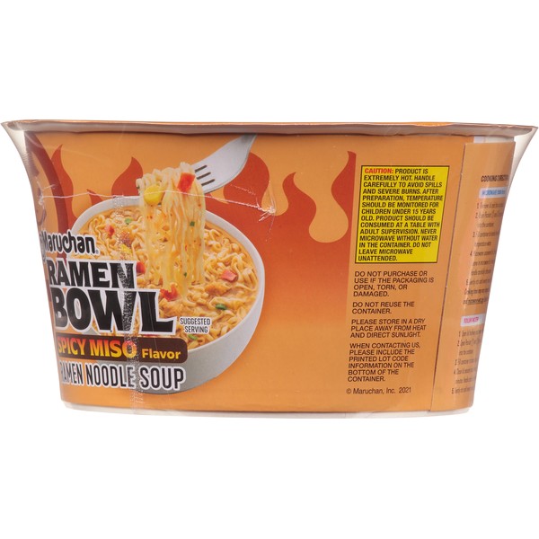 Maruchan Bowl Ramen Bowl Spicy Miso 3 4 oz 6