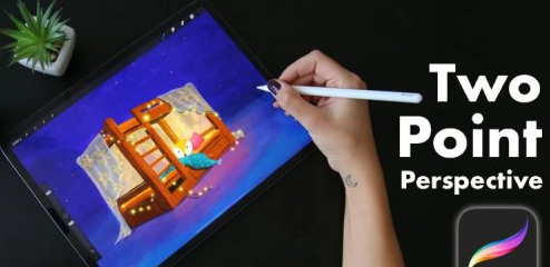 Learn Perspective in Procreate - Two-Point Perspective