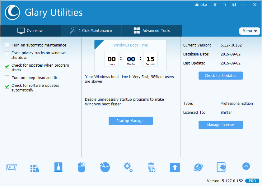 Glary Utilities Pro 5.185.0.214