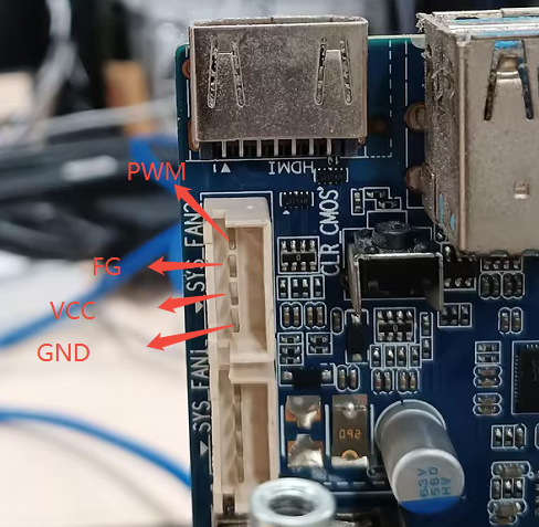 NAS4pin Fan引脚图