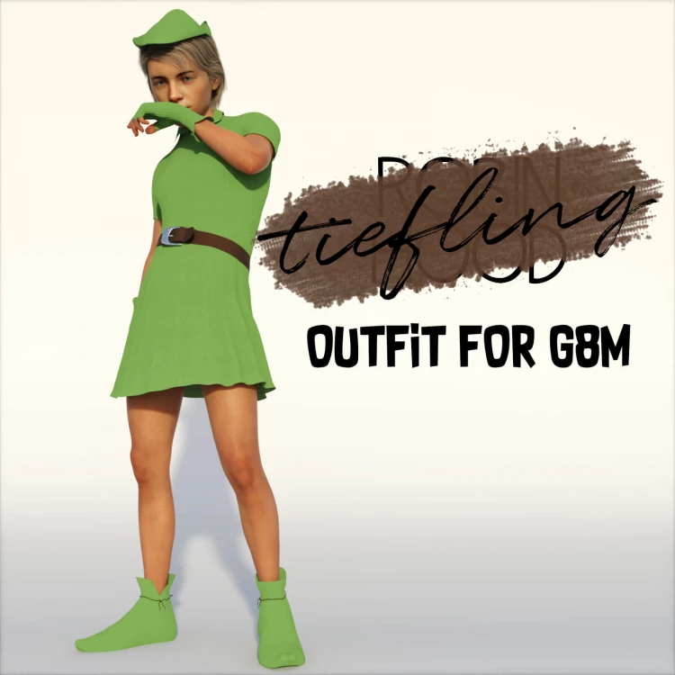 dForce Tiefling Outfit for G8M