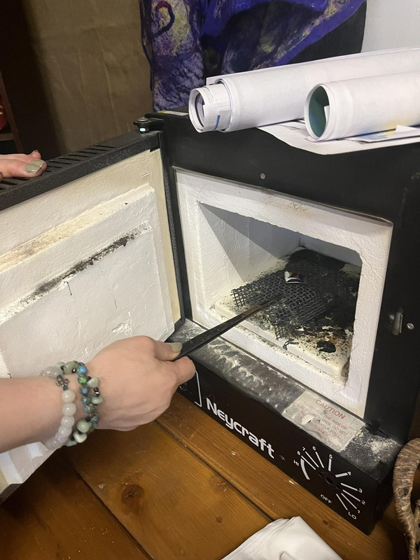 Процесс обжига минанкари в муфельной печи