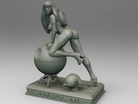 Star Wars — Death Star operator — pin up girl – 3D Print Model