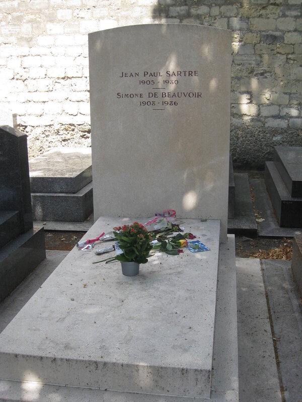 Sartre-and-Simone-de-Beauvoir-grave-Montparnasse-Paris-France-16-June2009