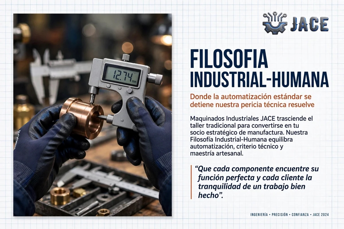 Ingenieros revisando planos y piezas maquinadas