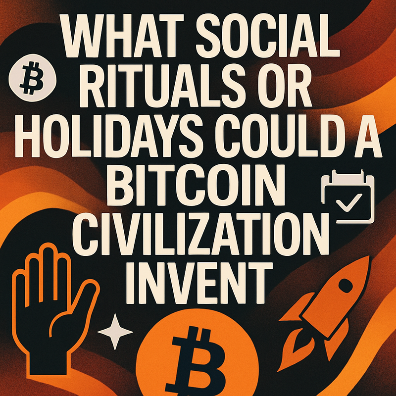 What social rituals or holidays could a Bitcoin civilization invent